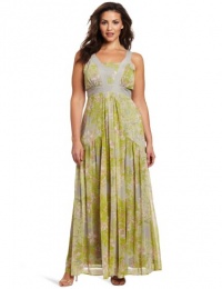 Jessica Simpson Women's Plus-size V-Neck Maxi Dress