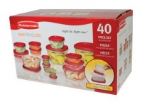 Rubbermaid Easy Find Lid Food Storage Set, 40-Piece