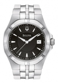 Bulova Men's 96B123 Black Dial Bracelet Watch