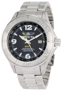 Invicta Men's 6330 Pro Diver GMT Black Dial Stainless Steel Watch