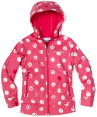 Columbia Girls 7-16 Dottie Diva Softshell Jacket, Pink Taffy, 14/16