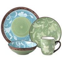 Pfaltzgraff Patio Garden 32-Piece Dinnerware Set, Service for 8