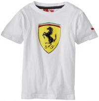 Puma - Kids Boys 2-7 Little Ferrari Tee, White, 6