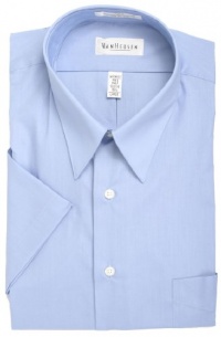 Van Heusen Short Sleeve Poplin - Cameo Blue