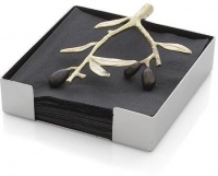 Michael Aram Olive Branch Gold Cocktail Napkin Holder