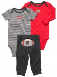 Carters All Star Football Bodysuit Set RED 3 Mo