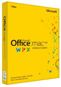 Office Mac Home & Student 2011 Key Card (1PC/1User)