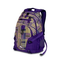 High Sierra Loop Backpack, Basket Weave Deep Purple, 19x13.5x8.5-Inch