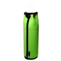 Woozie Neoprene Wine Bottle Sleeve, Solid Lime Green