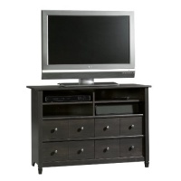 Sauder Edge Water Highboy TV Stand, Estate Black