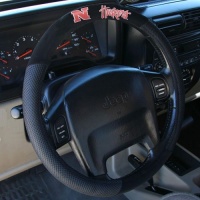 NCAA Nebraska Cornhuskers Poly-Suede Steering Wheel Cover