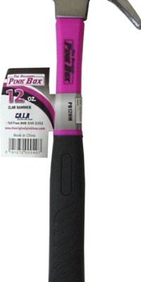 The Original Pink Box PB12HM 12-Ounce Claw Hammer, Pink