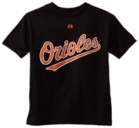 MLB Baltimore Orioles Official Wordmark Short Sleeve Basic Tee Boys'