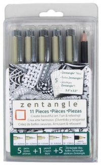 Sakura 50011 11-Piece Zentangle Clamshell Pencil Set