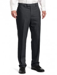 Louis Raphael LUXE 100% Wool Solid-Colored Modern-Fit Flat-Front Dress Pant