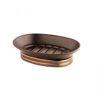 InterDesign York Metal Soap Dish, Bronze