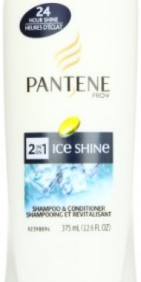 Pantene Ice Shine 2-In-1 Shampoo & Conditioner 12.6 Fl Oz (Pack of 2)