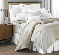 Barbara Barry Dream Polished Pique Pleated King Bedskirt White