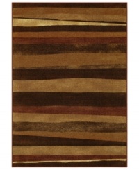 Anchor your space with earthbound appeal with Dalyn's gorgeous Monterey rug. Inspired by the elements, chocolate, hazelnut and amber swaths blend together for a warm, rich result, making the rug a natural addition to your contemporary decor.