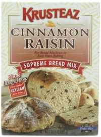 Krusteaz Cinnamon Raisin Supreme Bread Mix, 1 lb 5 oz,  (Pack of 4)