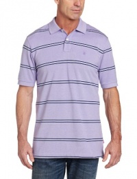 IZOD Men's Short Sleeve Oxford Thin Stripe Polo