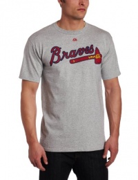 MLB Atlanta Braves Official Wordmark Short Sleeve Basic Tee Men's