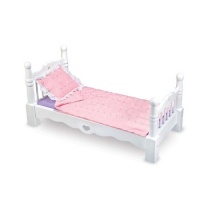 Melissa & Doug Deluxe Wooden  Doll Furniture - Bed