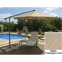 Swim Time 10-Feet Octagonal Cantilever Umbrella - Champagne