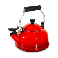 Le Creuset Enamel-on-Steel Whistling 1-4/5-Quart Teakettle, Cherry