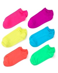 Essential microfiber sporty socks in fun fashion colors. Style #U2478