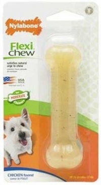 Nylabone Flexi Chew Bone, Chicken Flavor, Regular