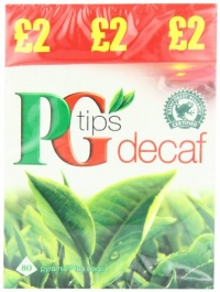 PG Tips Pyramid Tea Bags Decaf, 80-Count Tea Bags (Pack of 3)