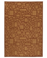 Inspired by early African textiles, the Zanzibar area rug presents a reinvented design in fresh color for the modern home. Its streamlined, low-cut pile and durable construction offer a handsome, lasting finish to any room. (Clearance)