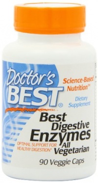 Doctor's Best Best Digestive Enzymes, Vegetable Capsules, 90-Count