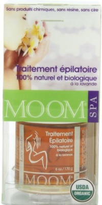 Moom Organic Hair Removal Kit With Lavender, 6-Ounce Package