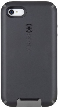 Speck Products CandyShell View Case for iPhone 4/4S - 1 Pack - Carrying Case - Retail Packaging - Black/Dark Grey