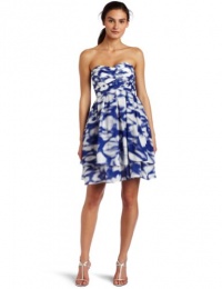 Jessica Simpson Women's Strapless Printed Dress