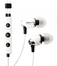 Klipsch IMAGE S4i-WH Premium Noise-Isolating Headset with 3-Button Apple Control, White