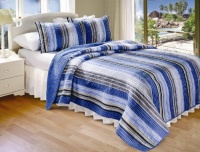 Greenland Home Brisbane Quilt Set, Full/Queen