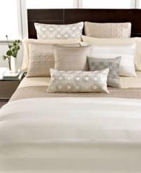 Make a reservation to unwind with Hotel Collection. This Woven Cord bedskirt with sophisticated pintuck stripes is an elegant finishing touch for your bed.