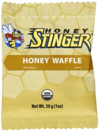 Honey Stinger Organic Waffles, Honey, 1-Ounce Packages (Pack of 16)