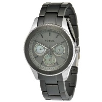 Fossil Women's ES3040 Stella Grey Aluminum and Stainless Steel Watch