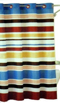 Hookless Fabric Shower Curtain - Century Stripe