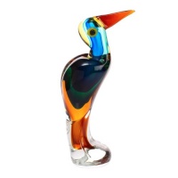 Luxury Lane Hand Blown Art Glass Bird Centerpiece 10 tall