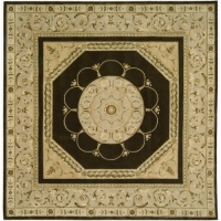 Versailles Palace VP1 Square Rug, Brown, 8.0-Feet