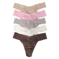 Signature Lace Original Rise Thong 5-Pack