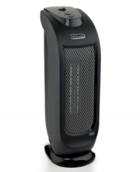 Need your space? The innovative design of this tower heater stays out of the way with a smart, compact shape that still packs incredible power & a breath of fresh air, too. An advanced LCD screen keys you in on current humidity level and desired humidity level, while a rotating nozzle distributes an ultra fine mist evenly, thoroughly and at a near-whisper. 1-year warranty. Model BUL7933-UM.