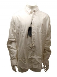 Polo Ralph Lauren Men's Slim Custom-Fit Solid Oxford Shirt - White - XXL