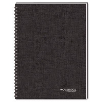 Mead Cambridge Wirebound Business Notebook, Ruled, 5 x 8 Inches, White, 80 Sheets per Pad (06096)