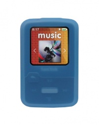 iShoppingdeals - for Sandisk Sansa Clip Zip 4GB 8GB MP3 Player (2011 Model) Soft Rubber Silicone Skin Case Cover, Blue